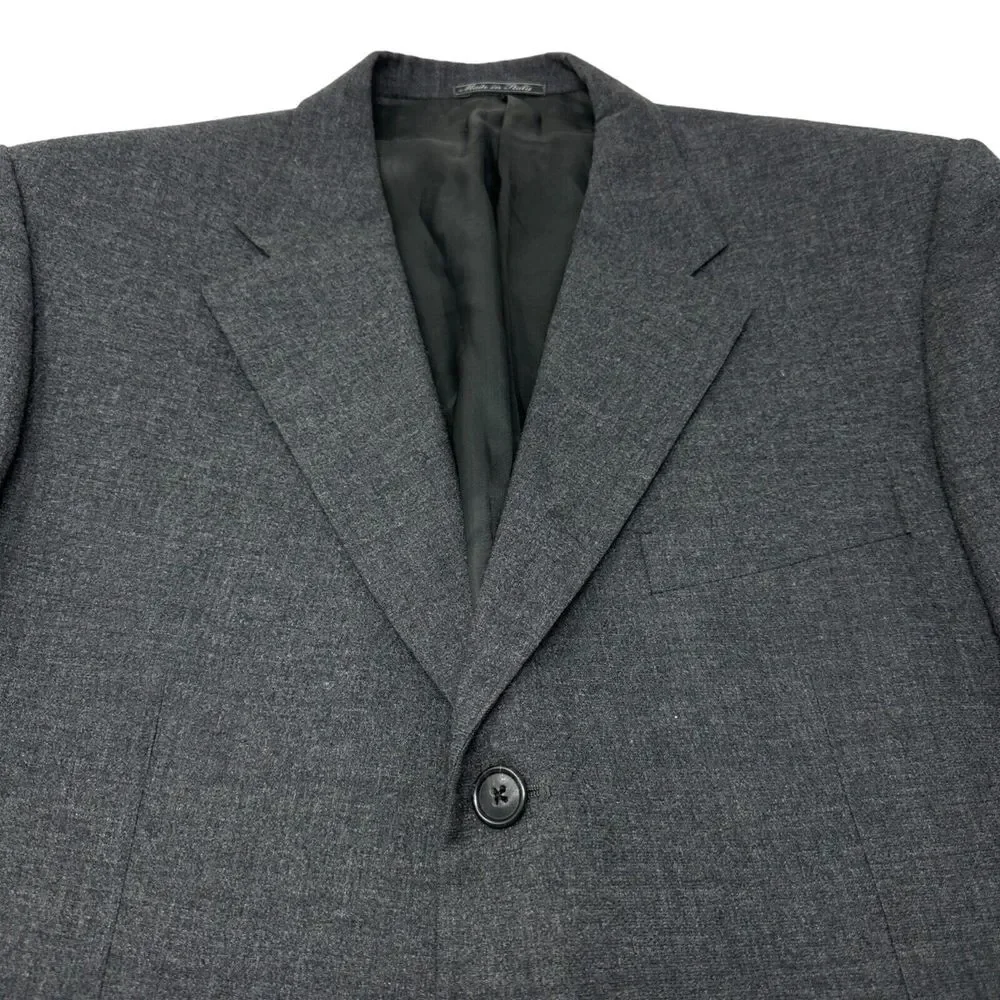 CORNELIANI Dark Grey Sport Coat Wool Cashmere‎ Blazer Jacket Family Britches 52